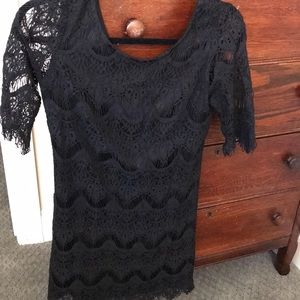 Black lace dress